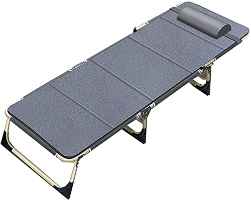 Sywlwxkq Sillón reclinable Plegable Pesado Tumbona de Exterior de Gravedad Cero, Cama Plegable Ajustable Cama Individual portátil Simple Cama de acompañante de Hospital, sillón reclinable p
