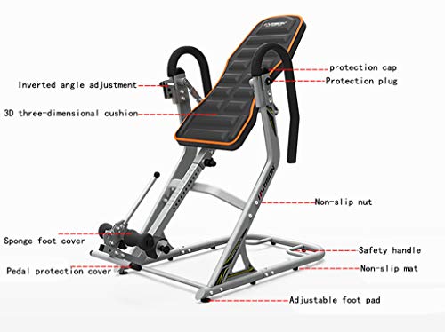T-Tabla de Inversión Home Fitness Equipment Home Stretcher Estiramiento Cervical Inversor de 180 Grados