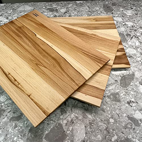 Tabla de cortar profesional de madera grande de cocina – 100% fabricada en Italia en madera de haya rectangular 40 x 30 x 2 cm con acabado al óleo