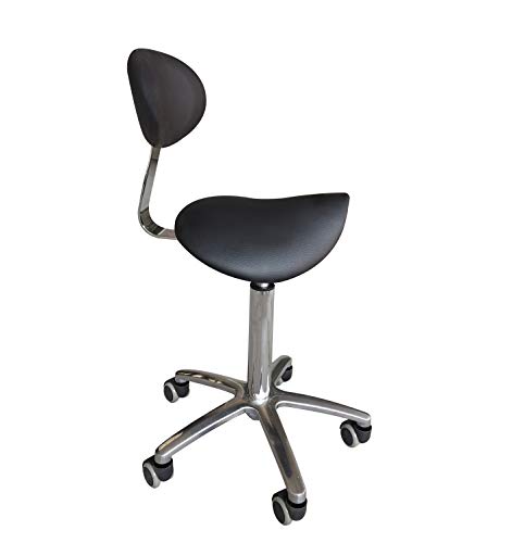 Taburete con Respaldo (NEGRO)