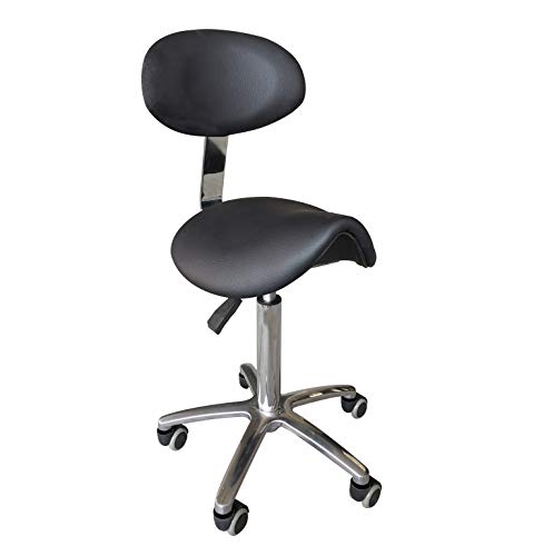 Taburete con Respaldo (NEGRO)