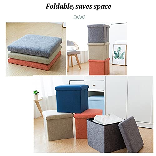 Taburete para cambiar zapatos Puerta de la casa Tienda de ropa Cama Pie Sofá Taburete Caja de almacenamiento Cuadrado Almacenamiento largo Taburete pequeño Puede sentarse (color: beige, size: 31x31x31