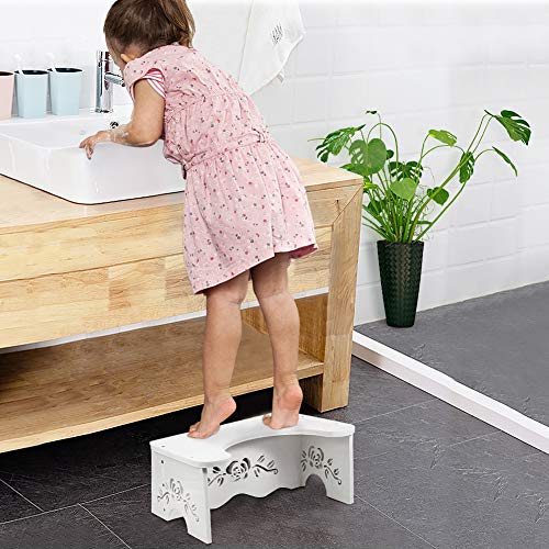 Taburete para Inodoro, Taburete WC Antiestreñimiento Taburete Fisiológico de Baño Taburete de Baño Blanco, para Contra Hemorroides Estreñimiento Colon Irritable Flatulencias