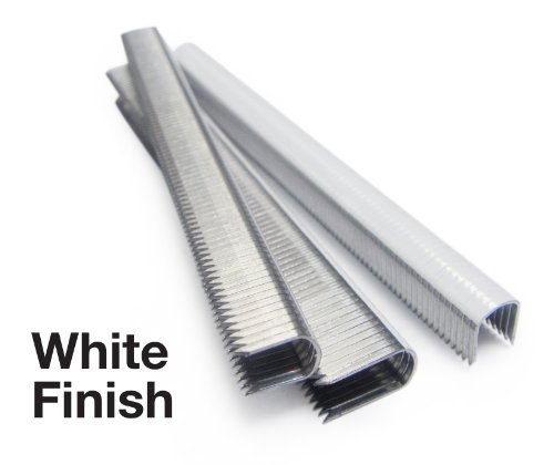 Tacwise 1094 Blanca y de Puntas Divergentes CT-60/10mm, Caja de 5 x 1,000 Grapas para Cables de Color CT60/10mm, 10 mm