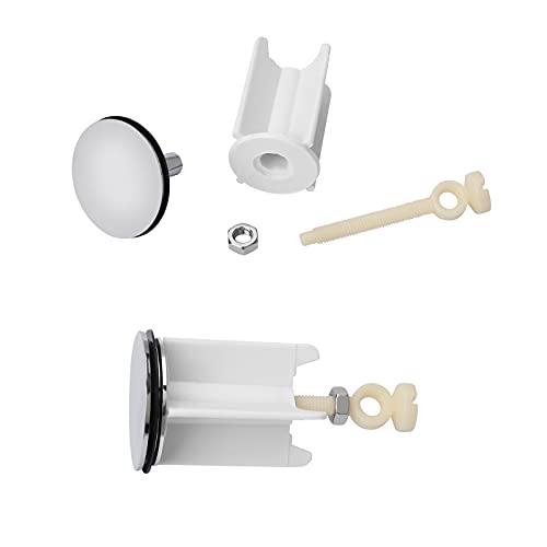 Tapón de desagüe universal de 40 mm para lavabo de cocina, baño, altura ajustable, latón cromado