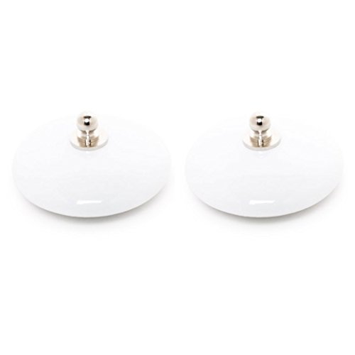 Tapón Lavabo, bañera y Bidet Universal Decorado d 2 uds de Porcelana Decorado Flor Azul