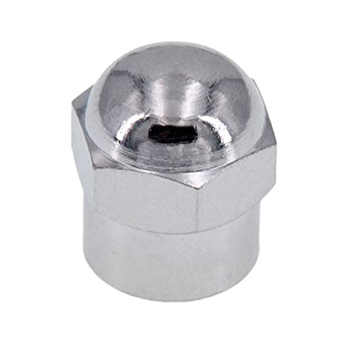 Tapones de válvula de metal cromado de levando, 4 unidades, para neumáticos de coche, moto, scooter o bicicleta, tapones antipolvo de metal