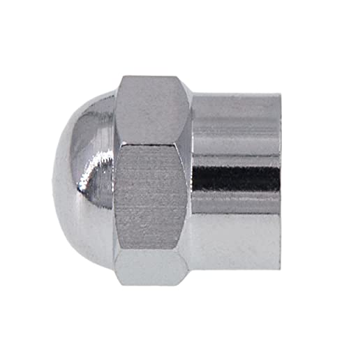Tapones de válvula de metal cromado de levando, 4 unidades, para neumáticos de coche, moto, scooter o bicicleta, tapones antipolvo de metal