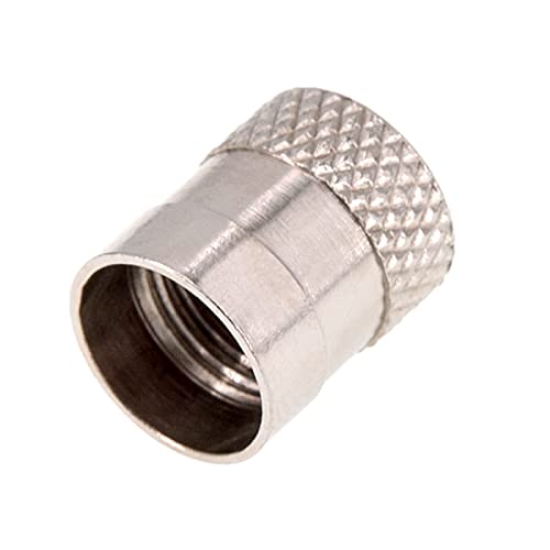 Tapones de válvula de metal niquelados de levando, 8 unidades, para neumáticos de coche, moto, scooter o bicicleta, tapones antipolvo de metal