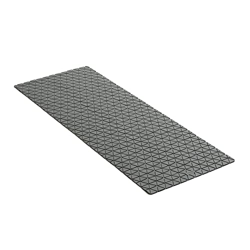 TATAY Alfombra de Bañera Antideslizante de Caucho SBS - TP con 126 Ventosas, Diseño Diamond,  Gris. Medidas 97 x 36 cm