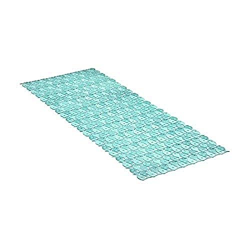 Tatay Alfombra de Bañera Antideslizante de PVC con Ventosas, Resistentes a Moho y Microbios, Anti-Bacteriano, Diseño Piscis, Turquesa. Medidas 97 x 36 cm