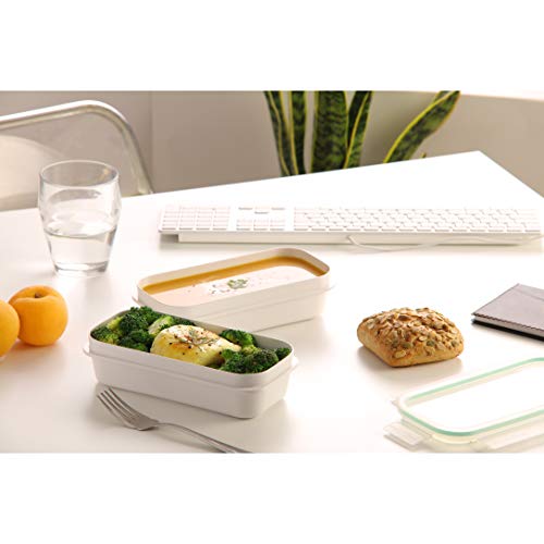 Tatay Fiambrera de Alimentos, Hermética, 0.75L de Capacidad, Tapa de Clip, Libre de BPA, Apto Microondas y Lavavajillas, Color Verde - Opaco. Medidas: 21.2 x 10.4 x 5.9 cm