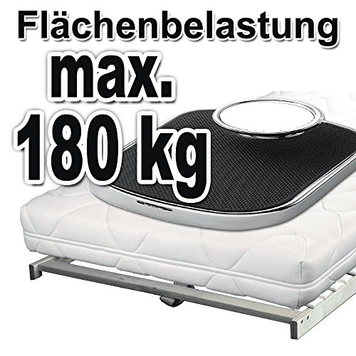 Tauro 22914 Pro - Somier de Tablas Doble (cabecero Regulable, con cinturón Central, 28 Listones, 90 x 200 cm, hasta 180 kg)
