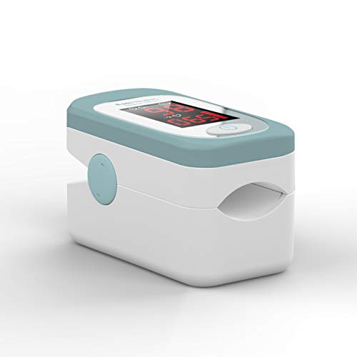 Taurus 985004000 - Taurus healthcare 8 seg rhythm - pulsioximetro de dedo, nivel de saturación de oxígeno en sangre, frecuencia y pulso, 8 segundos, compacto, ligero