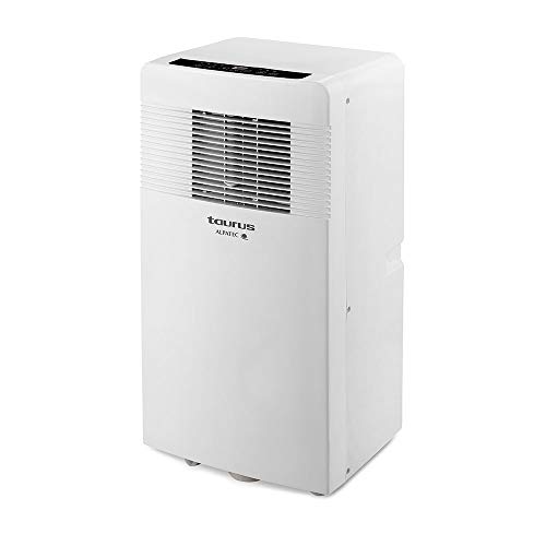Taurus AC 3100 KT Acondicionado portátil 3 en 1, con Ruedas, 2250 FG, Aire 320 m3/h, deshumidificador 31 L/24 h, Habitaciones hasta 22 m2, Kit Ventana, Blanco, Sin Calor