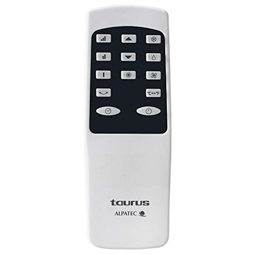 Taurus Cold Design + - Aire acondicionado portátil. 3 en 1: frío, deshumidificador y ventilador. Silencioso. Temporizador. Con mando a distancia. Con kit ventana. Ruedas. Blanco. 1023W.