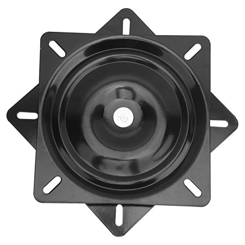 Tbest Rodamiento Placa Giratorio Lazy, Base giratoria de Taburete de 7 Pulgadas, Placa de Montaje de Base giratoria de Asiento de Acero Inoxidable con Revestimiento EDC Giratorio de 360 °