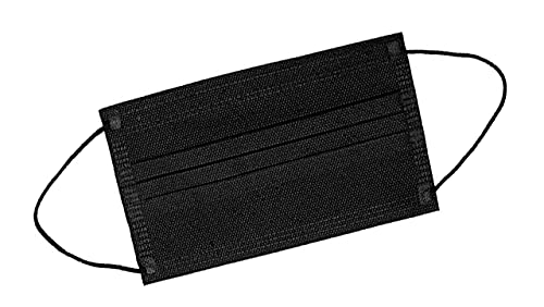TBOC Mascarilla Higiénica Niños No Reutilizable - [Pack 30 Unidades] 3 Capas [Color Negro]