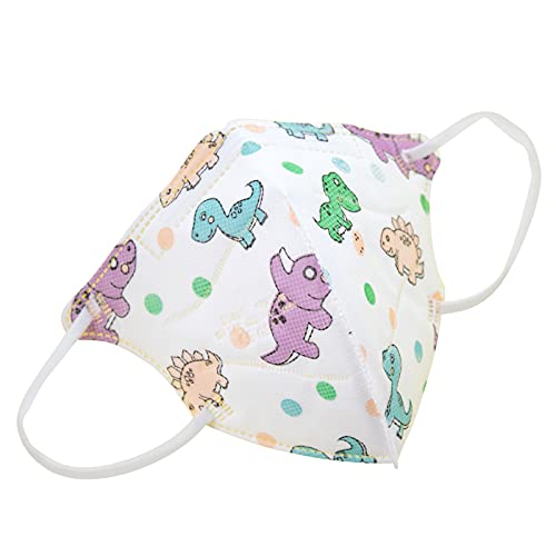 TBOC Mascarillas FFP2 [Pack 10 Unidades] Máscaras [Talla Pequeña] Desechables [Dinosaurios Mini] 5 Capas [No Reutilizables] Transpirables Plegables con Pinza Nasal [Certificadas y Homologadas]