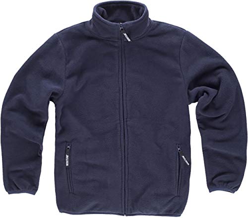Teamwork Workteam Forro Polar con Cierre de Cremallera. Ideal para Frío (280 g/m2). Unisex Marino M