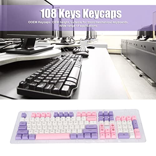 Teclas de Teclado 108 Teclas, PBT Material OEM Altura Fantasmas Tema Accesorios de Computadora para la Mayoría de los Teclados Mecánicos en el Mercado Bricolaje General
