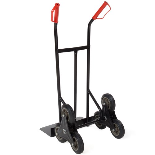 tectake 400753 Carretilla de Mano Sube Escaleras Profesional de Transporte 150 kg Carro