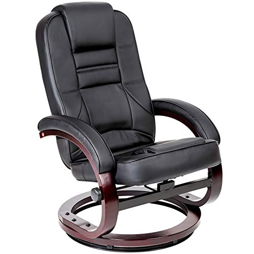tectake 403849 Sillón de TV con Taburete, Asiento Relax con puf, Silla reclinable con escabel, Mueble de Interior, Mobiliario para el hogar