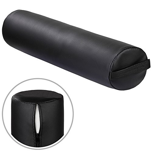 TecTake Almohada de Rollo + semicilíndrico cojín (Negro | no. 402592)