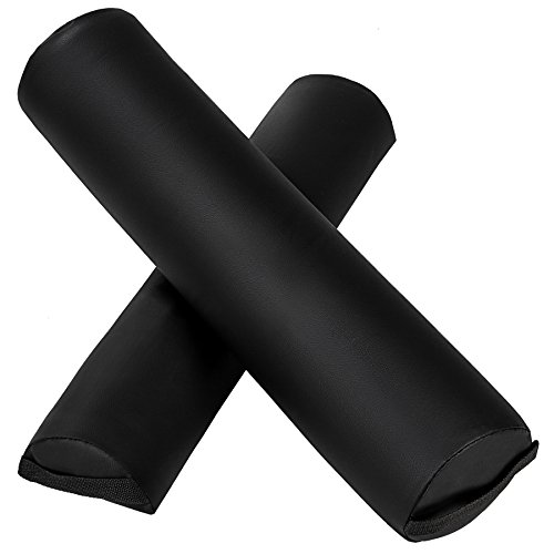 TecTake Almohada de Rollo + semicilíndrico cojín (Negro | no. 402592)