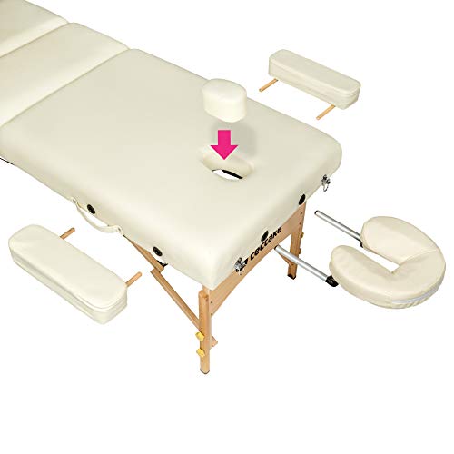 TecTake Premium - Camilla de masaje - disponible en diferentes colores - (Beige | no. 400185)