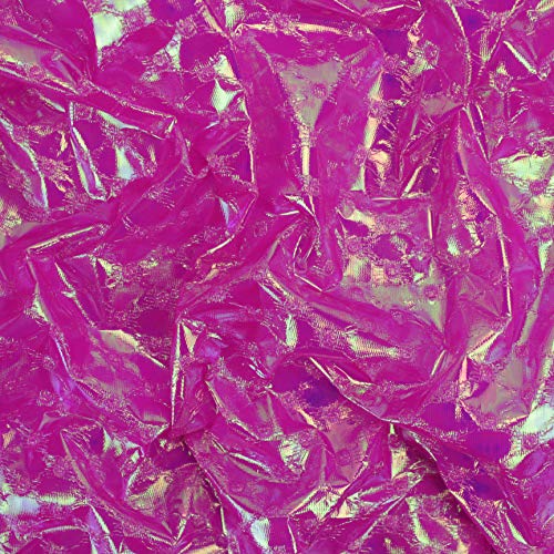 TELA PLASTIFICADA EN COLORES TORNASOL SERIE ESTELAR DE ANCHO 100cm POR METRO (ROSA TORNASOL, 1 METRO)
