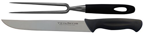 Tenartis 418 Set 2 Piezas Tenedor y Cuchillo Trinchante - Made in Italy