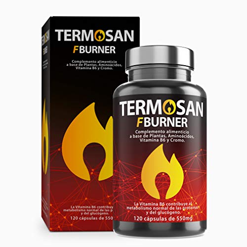 Termogénico y Adelgazante con Potente Acción Quemagrasas 120 cápsulas| L-Carnitina+Té Verde+ Garcinia Cambogia| Reduce el Apetito| Estimula el metabolismo| Aquisana