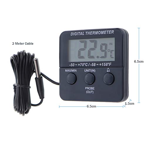 Termómetro digital calibrado para frigorífico y congelador con certificado de calibración rastreable de 2 puntos