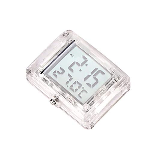Termómetro digital, hoja de película reloj electrónico de la motocicleta reloj luminoso, termómetro digital bicicleta de coche eléctrico indicador de temperatura al aire libre