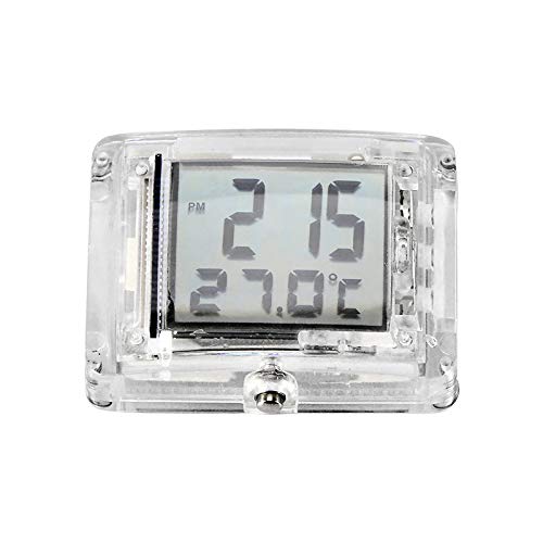 Termómetro digital, hoja de película reloj electrónico de la motocicleta reloj luminoso, termómetro digital bicicleta de coche eléctrico indicador de temperatura al aire libre