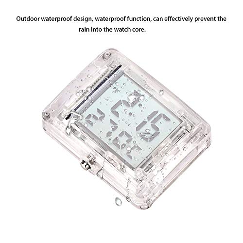 Termómetro digital, hoja de película reloj electrónico de la motocicleta reloj luminoso, termómetro digital bicicleta de coche eléctrico indicador de temperatura al aire libre