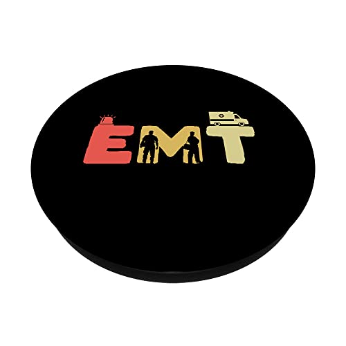 TES Técnico Médico Retro - Vintage Emergencia Sanitaria PopSockets PopGrip Intercambiable