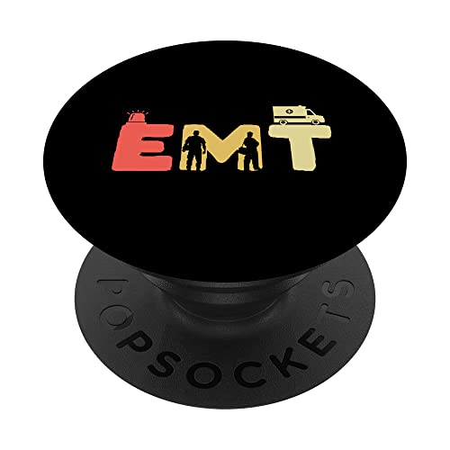 TES Técnico Médico Retro - Vintage Emergencia Sanitaria PopSockets PopGrip Intercambiable