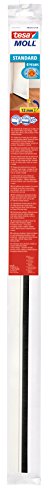 tesa TE05433-00100-00 Barra bajo puerta de PVC cepillo p/suelos lisos 1mx37mm blanco, aplica