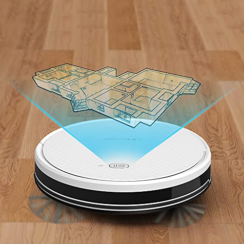 Tesvor X500 Pro - Robot Aspirador 2 en 1 con mopa extraíble, Navegación Inteligente con giroscopio, Depósito de agua electrónico de 350 ml, Indicador de Limpieza en Tiempo Real, Para Suelos Lisos