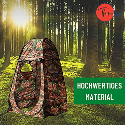 thematys Carpa de Caza Camuflaje en 2 diseños Diferentes - Carpa de Camuflaje sin Suelo Caza en el Bosque (Style 1)