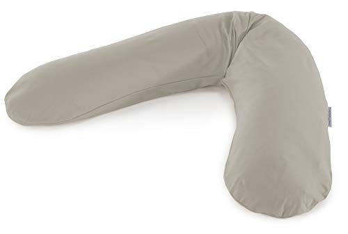 Theraline - Funda de repuesto para cojín de lactancia y embarazo (57% bambú y 38% algodón), color gris