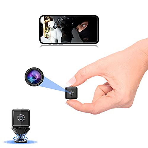 THEXLY Cámara espía Oculta Cuadrada HD 1080p - Mini cámara espía WiFi para Ver en el móvil - Vigilancia camuflada con Sensor de Movimiento y visión Nocturna