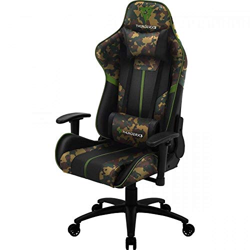 ThunderX3 BC3 CAMO, silla gaming tecnología AIR, transpiración total,2 colores