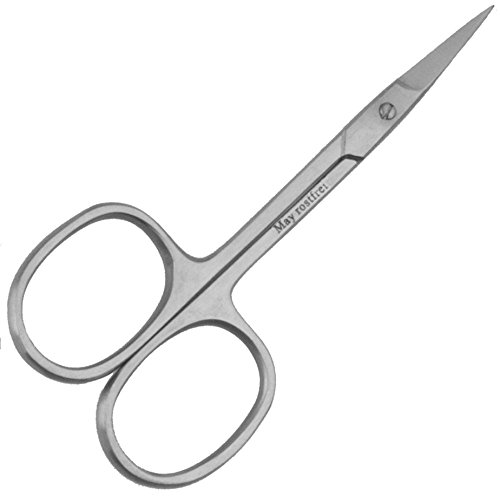 Tijera pieles para zurdos - Corte curvo - Acero inoxidable