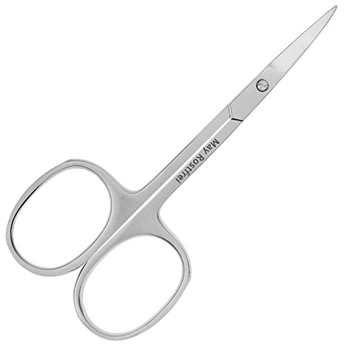 Tijera pieles para zurdos - Corte curvo - Acero inoxidable