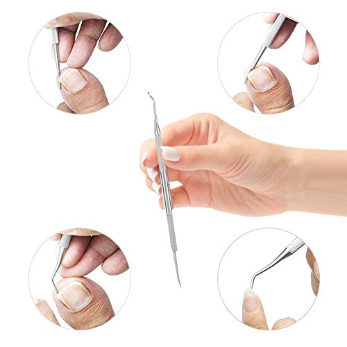 Tijeras de uñas de mango largo Tijeras perfectas para uñas con dedos gruesos Manija de fácil alcance Diseño único Cutícula ergonómica Tijera Hoja de uñas encarnadas Cubridoras de uñas para ancianos