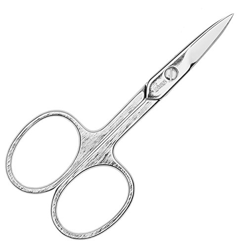 Tijeras Manicura unas curva - acero para Uñas - Longitud: los 9,5 cm - acero inoxidable - Hecho en Solingen - Alemania