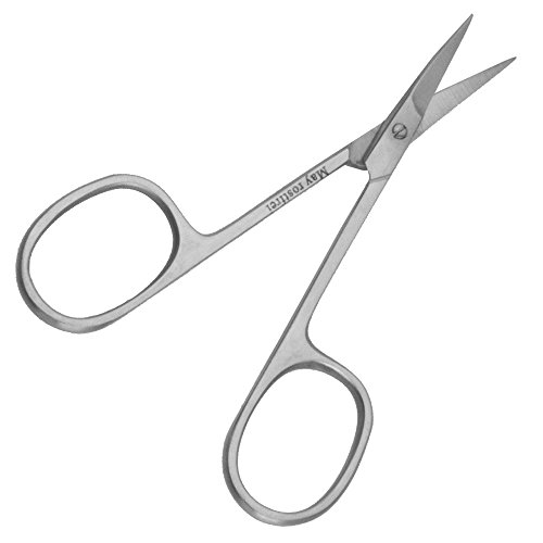 Tijeras Manicura y cuticolas unas curva - acero para Uñas - longitud: los 9,2 cm - acero inoxidable